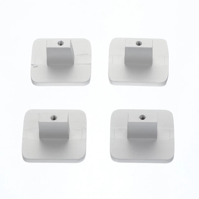 4 Pcs Handle Cabinet Handles Replacement European Style Square Doorknobs Office