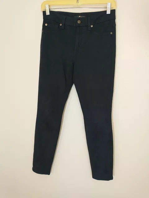 7 For All Mankind Faux Suede Jeggings Women Size 27 Pants Mid Rise Ankle Pants