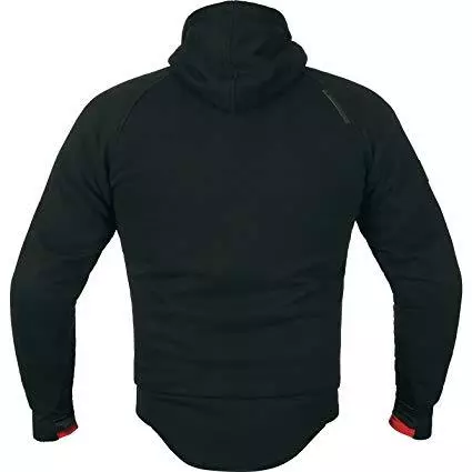 Akito Block Aramid Verstärkt Motorrad Schutz Biker Kapuzenpullover Ce Rüstung Schwarz 2