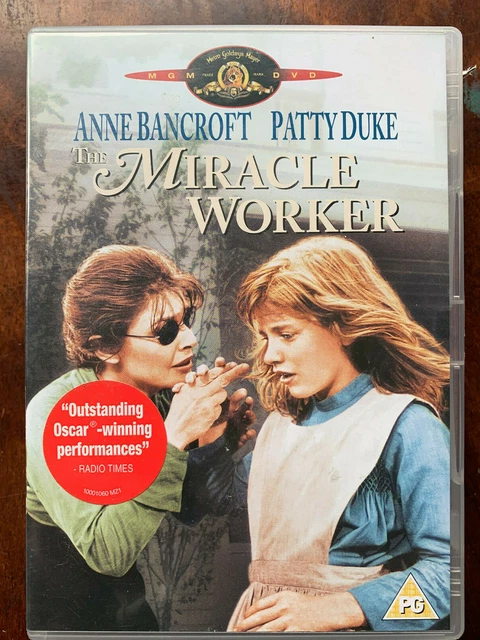 THE MIRACLE WORKER DVD 1962 Helen Keller Movie w/ Anne Bancroft and ...