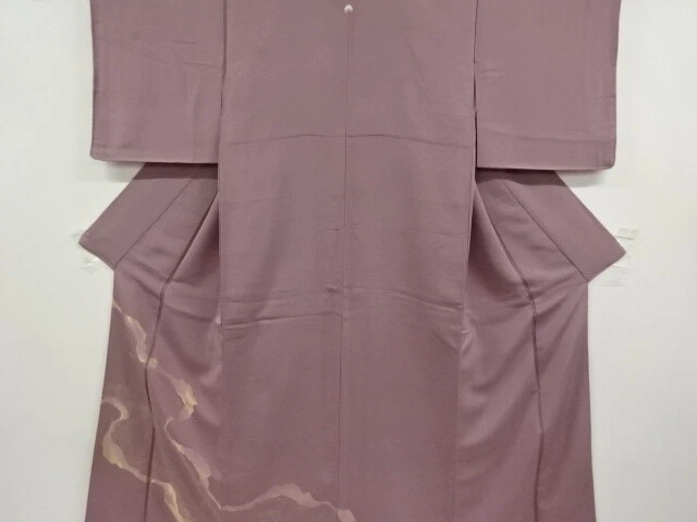 41748# Japanese Kimono / Antique Kimono / Juko-Ori / Woven Mist