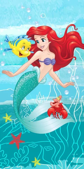 Disney Ariel Asciugamano Telo da Bagno Spiaggia