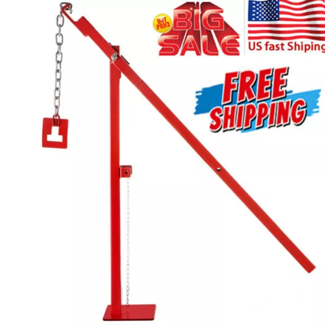 Heavy Duty Metal Post Puller Pulling T-Post Removal Farm Fence Stake Tree Stump