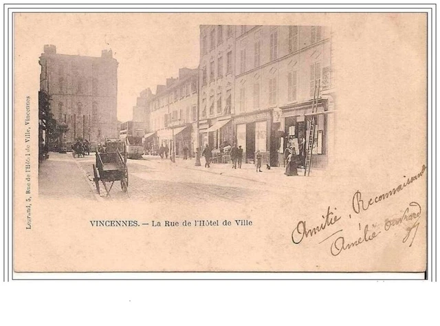 94.Vincennes.la Rue De L'hotel De Ville
