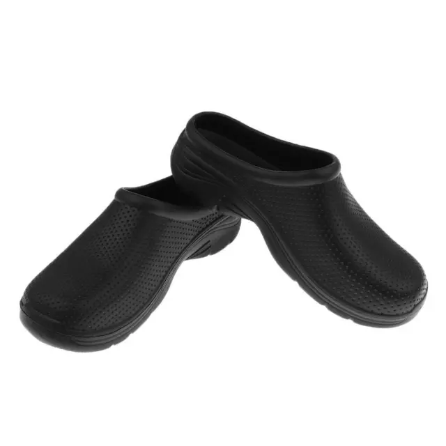 Food Industry Safety Shoes Chefs Shoes Catering Black Anti Slog Clog