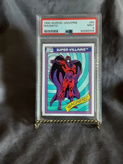 MAGNETO PSA 9 1990 Marvel Universe Series 1 #63, PSA POP 346