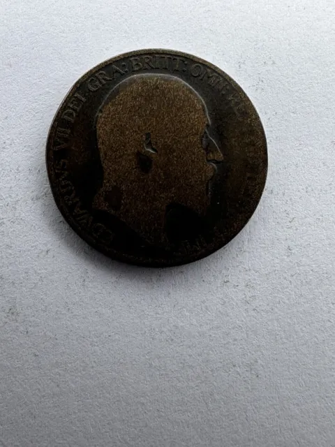 King Edward VII  1902 -  Half Penny Coin