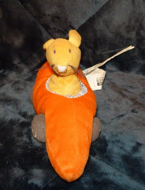 IKEA FABLER BUNNY Rabbit Carrot Racing Car Plush Soft Toy Figure Inside ...