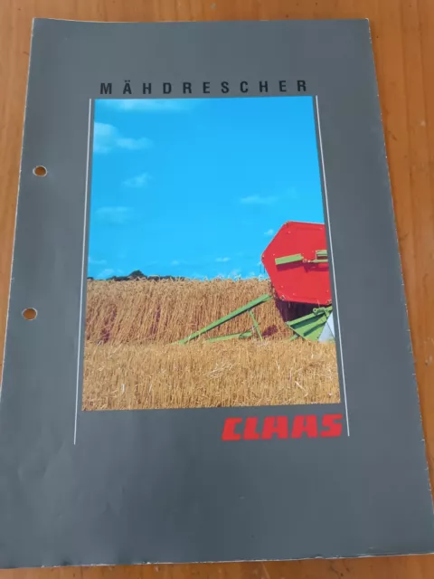 Prospekt Claas Mähdrescher Traktor Schlepper brochure 19