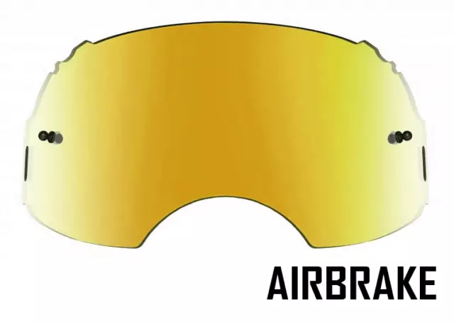 Goggle-Shop Miroir Or Lentille Pour Oakley Airbrake Lunettes Motocross