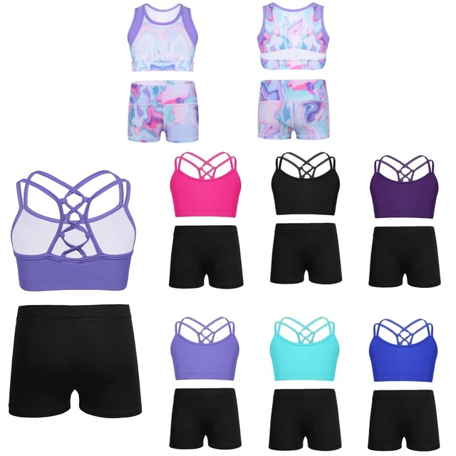 Abbigliamento Serbatoi Top Pantaloncini Set Costumi Danza Balletto Danza Danza Bambini Ragazze