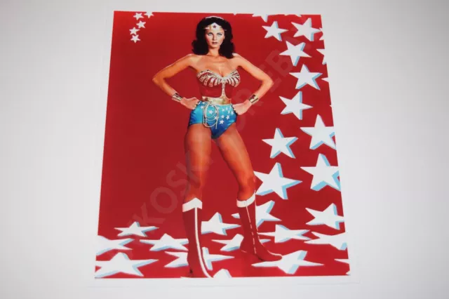Lynda Carter Wonder Woman Pinup 8x10 Glossy Photo Busty Sexy Cleavage 