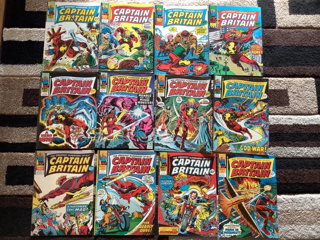 1 - 39 CAPTAIN BRITAIN MARVEL UK COMICS 1976-77 & #8 PSYLOCKE Betsy Braddock 5