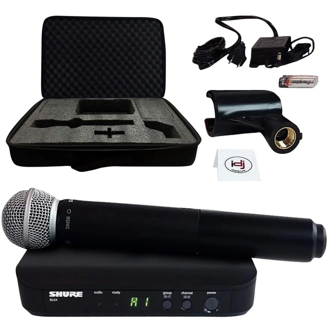 SHURE BLX24/SM58 HANDHELD MultiChannel Wireless Microphone System 318
