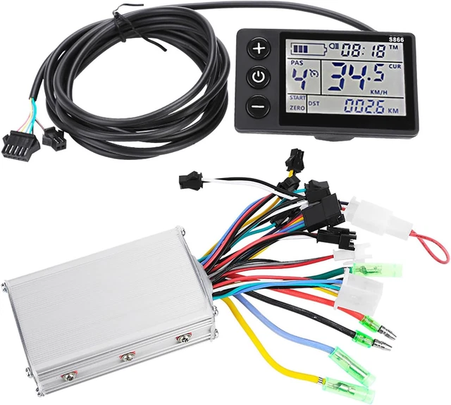Display Bici Elettrica 36V 48V | Pannello Controllo LED Con Connettore 5 Pin