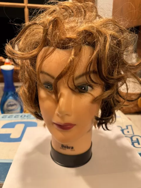 Celebrity DLX804 Deluxe Debra Manikin Head with 18-20 Brown Human Hair