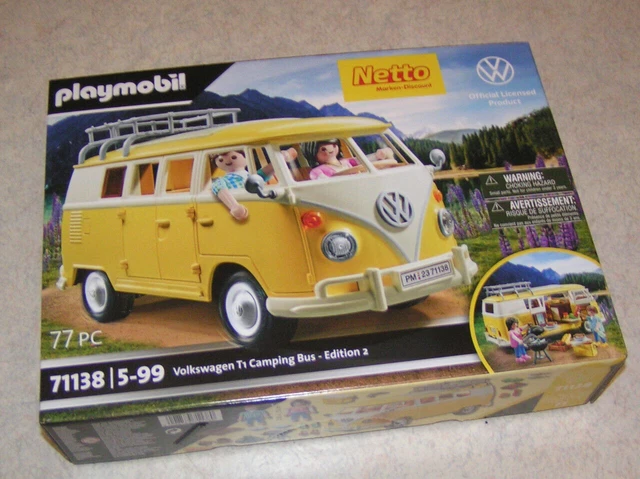 Playmobil 71725 Volkswagen Combi Bulli T1 Camping Bus – Boîte Complète Scellée – Occasion