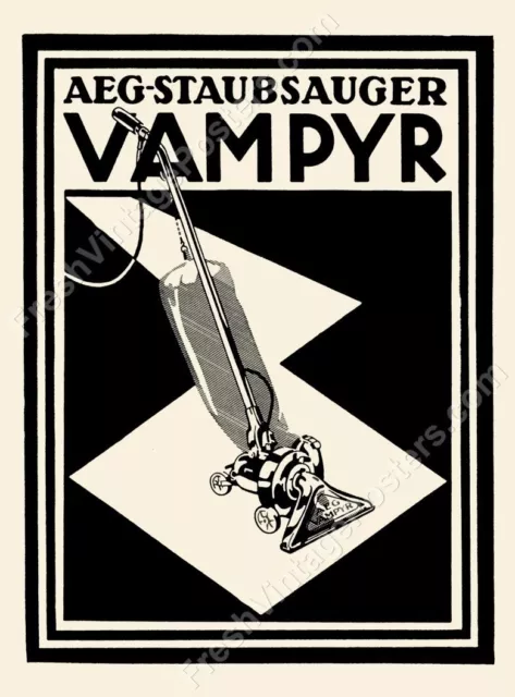 Vampyr vacuum cleaner vampire 1925 German Expressionist NEW fine art print 24x32