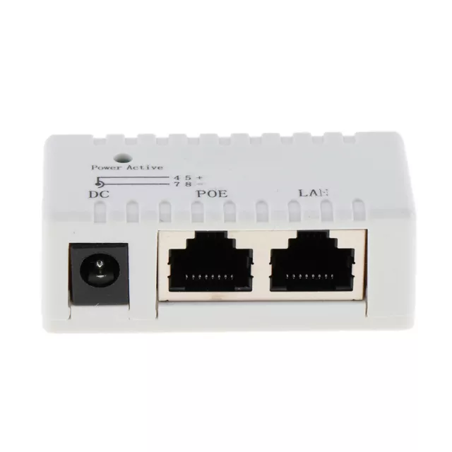 POE Injektor auf Ethernet Adapter IP Kamera DC lokales Netzwerk, weiß