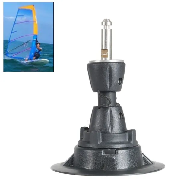 Black PVC Windsurf Mast Base for Easy Service and Reliable Tendon Joint