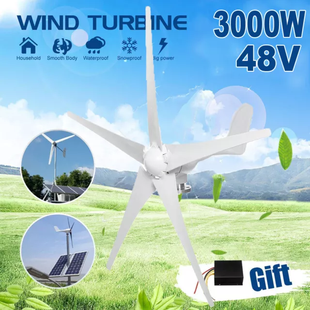 Wind Turbine Generator Kit 3000W FOR SALE! - PicClick UK