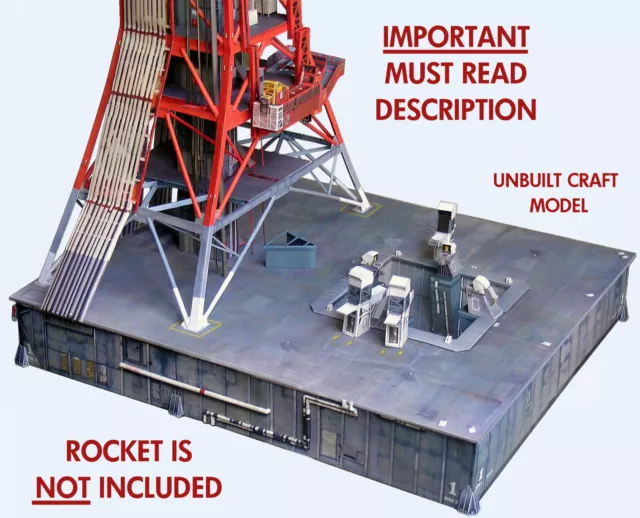 Launch Umbilical Tower LUT Craft Model for 1:72 Dragon Saturn V  *Pls. Read!