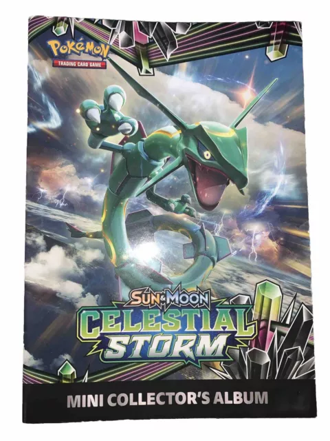 Pokémon Sun and Moon Celestial Storm mini collectors album *Open, Not Used*