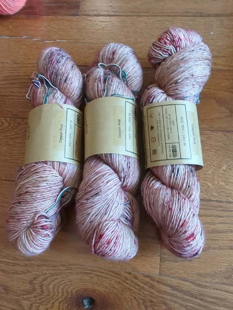 Madelinetosh TML tweed set of 3; 420yds fingering 90/8/2 SWmerino/viscose/nylon