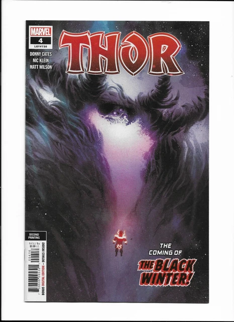 THOR #4 2nd PTG KLEIN VARIANT COVER DONNY CATES SECOND PRINT BLACK WINTER