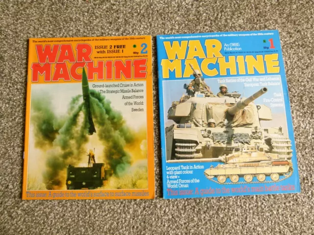 War Machine Orbis Publication Issue no. 1 and 2 Magazines