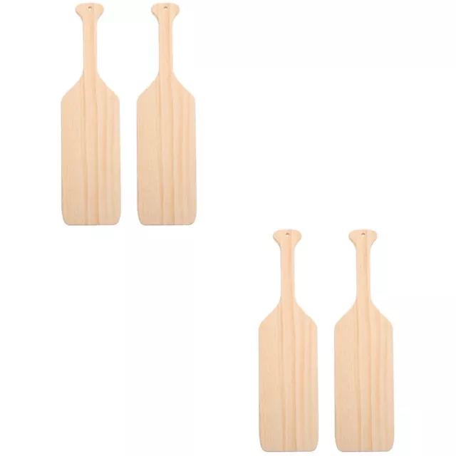 4 Pcs Blank Oars Decorative Hanging Ornament Paddle for DIY Decorate