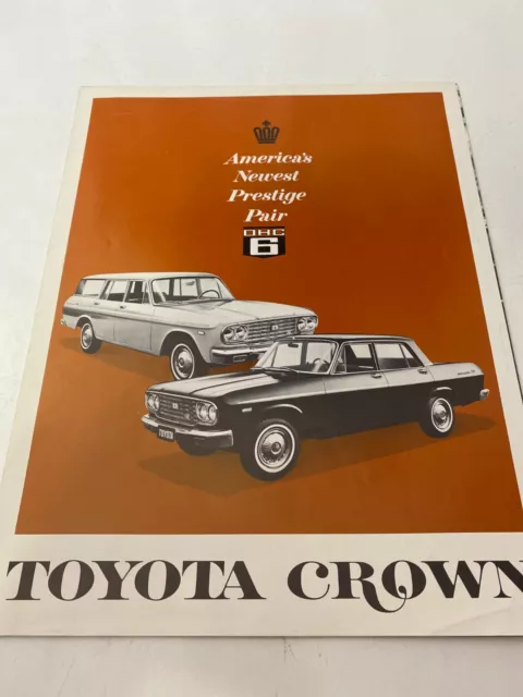 Toyota Crown OHC 6 4-Door Sedan and 4-Door Custom Station Wagon Sales Brochure