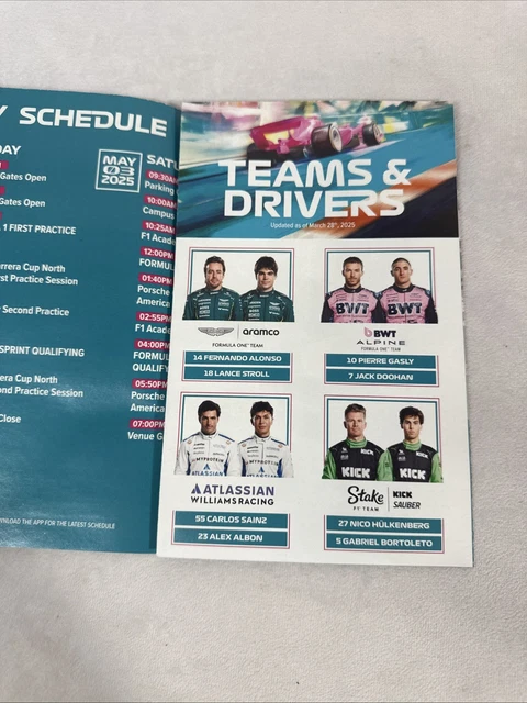 FORMULA 1 MIAMI Grand Prix 2025 Program Campus Map F1 9 77 PicClick CA Formula 1 Miami Grand Prix 2025 Program Campus Map.webp