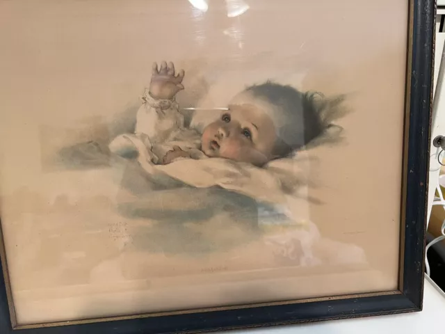 Antique Bessie Pease Gutmann "Awakening"