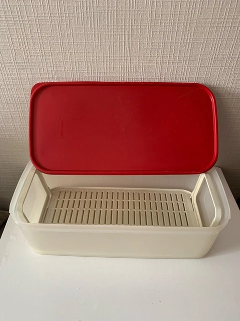 Tupperware Allegra Bol de service avec passoire 1,33 l Blanc saumon