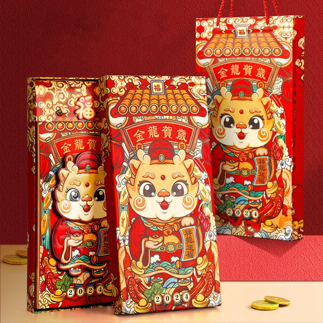 Lanyard Calendar of the Dragon Calendar 2024 Lunar Year of the Dragon for Home