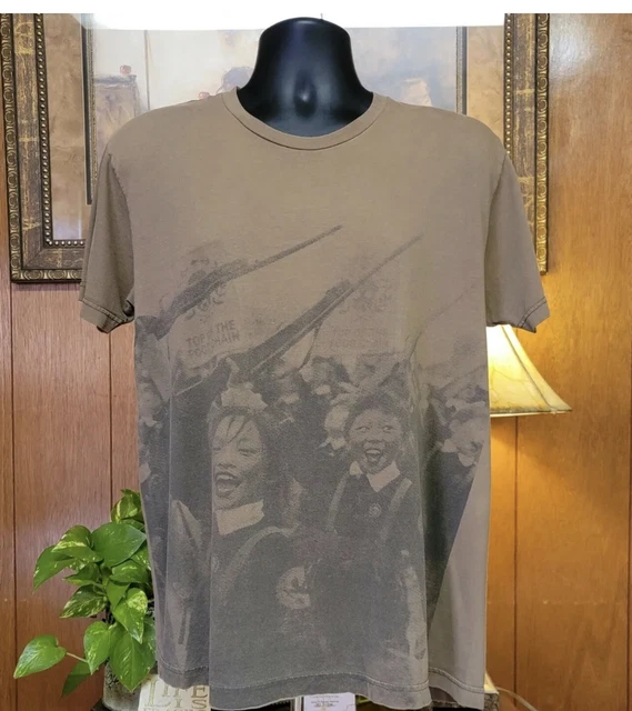 Cartel Good Child Asian Revolution Army Green Men's T-Shirt Sz L Cartel Good Child Asian Revolution Army Green Men's T-Shirt Sz L