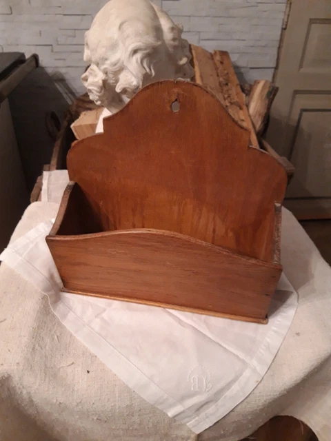 PORTE LETTRES ANCIEN En Chene Range Courrier Ou Trieur A Papiers EUR 25