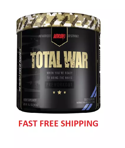 Redcon 1 Total War - Pre Workout  High Stim Cheap //C4//.