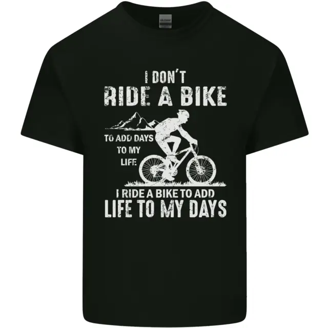 Cycling Life To Days Funny Cyclist Bicycle Mens Cotton T-Shirt Tee Top