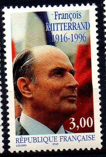 Timbre NEUF French France good stamp Very Fine MNH Francois Mitterrand 1916-1996