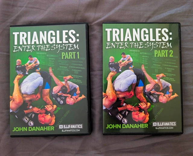 BJJ FANATICS TRIANGLES Enter the System Parts 1 & 2 DVD Set John