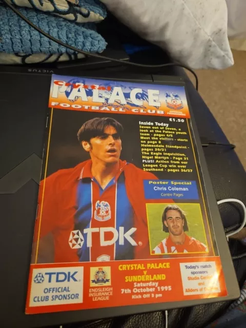 Crystal Palace V Sunderland Programme