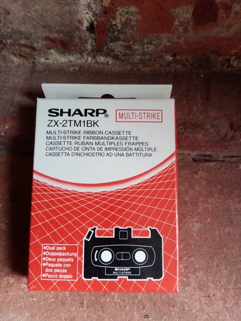SHARP ZX-2TM1BK MULTI Strike Ribbon Cassettes. X 2. New And Unopened £ ...