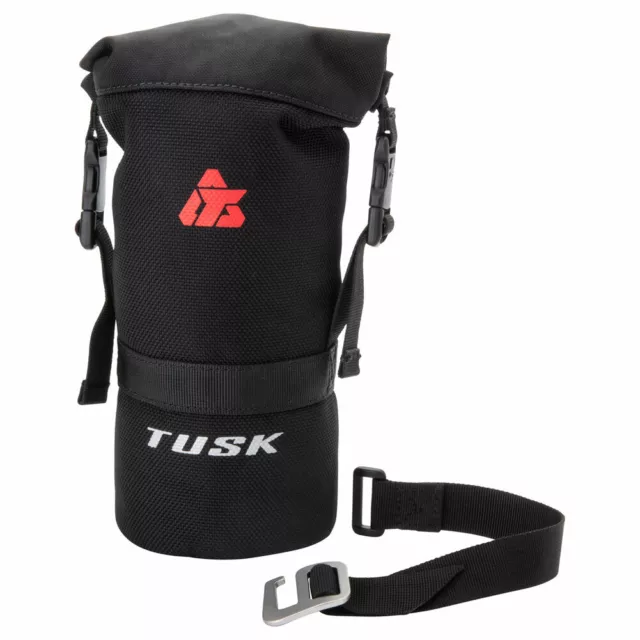 TUSK Motorcycle MX Bag Bottle Holder Kit with Molle Sticks Black Fuel Water Tool