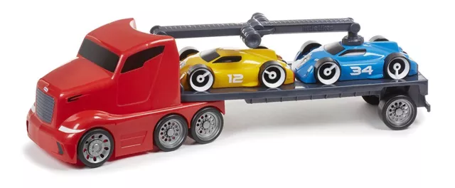 Little Tikes - Wheelz - Car Transporter Truck with Magnetic Car Loader & 2 Cars