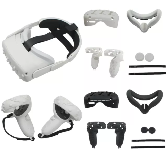Soft Sweat-Proof Face Eye Mask Cover Handle Case Skin For Oculus Quest 2 VR b