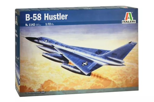 Italeri B-58 Hustler 1:72 1142 Plastic Model Airplane Kit Military Aircraft