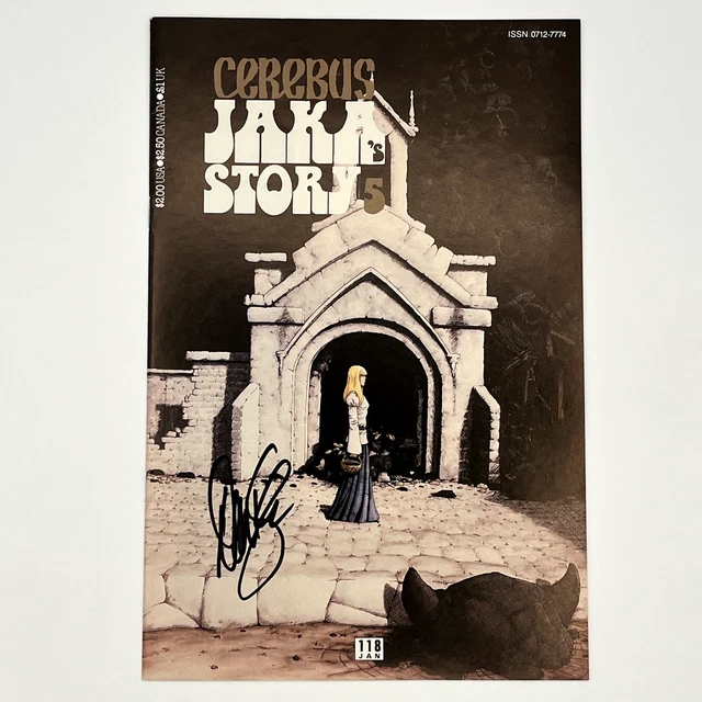 Cerebus Jaka Story #5 Signed by Dave Sim 1989 (COA) Aardvark-Vanaheim Publishing 2