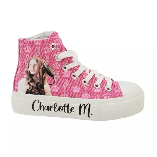 Charlotte M. Sneakers Alte, Fuxia Bambina + Omaggio Occhiali da Sole